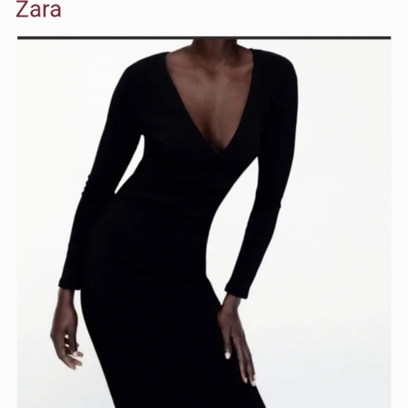 ZARA OTTOMAN KNIT DRESS NWT - Picture 2 of 16